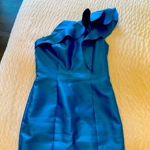 Beautiful blue one shoulder dress